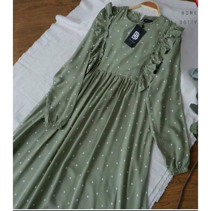Emily dotty matcha ( defect minor Sale)