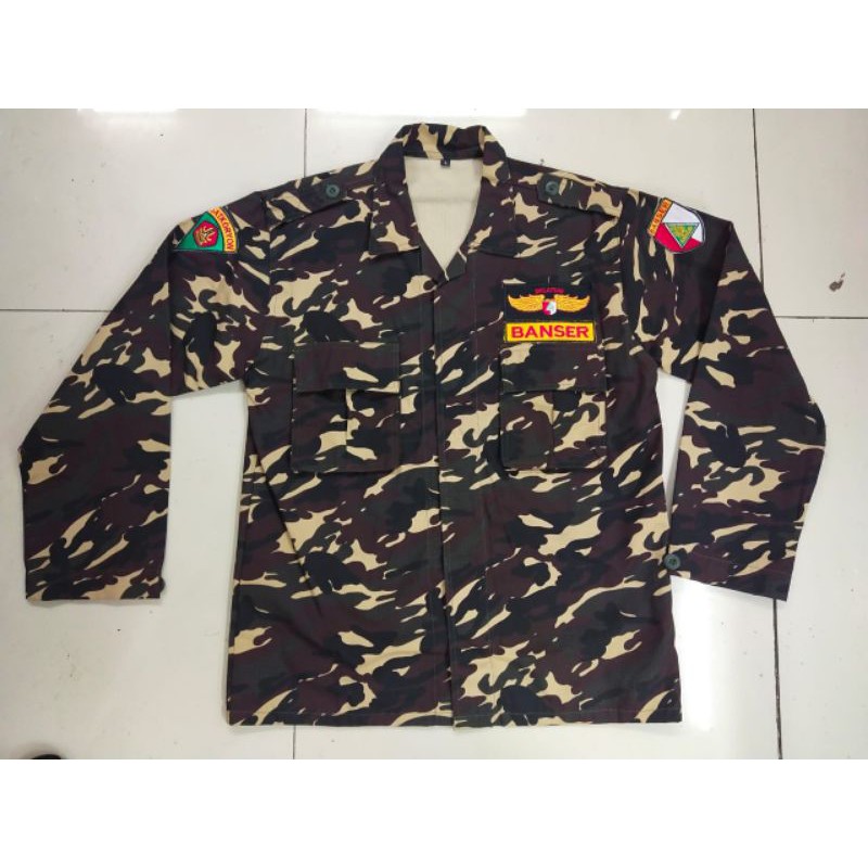 Kemeja PDL Banser Baju PDL Banser Lengan Panjang
