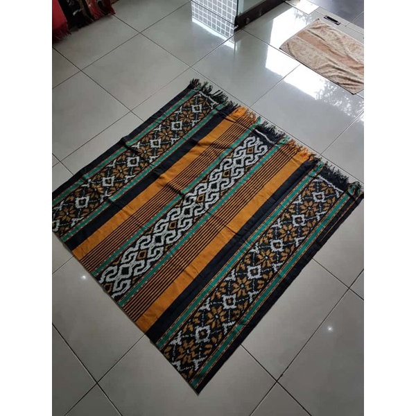 ELPHI Kain Toraja Etnik Salur Oren Hijau Tenun Sulawesi