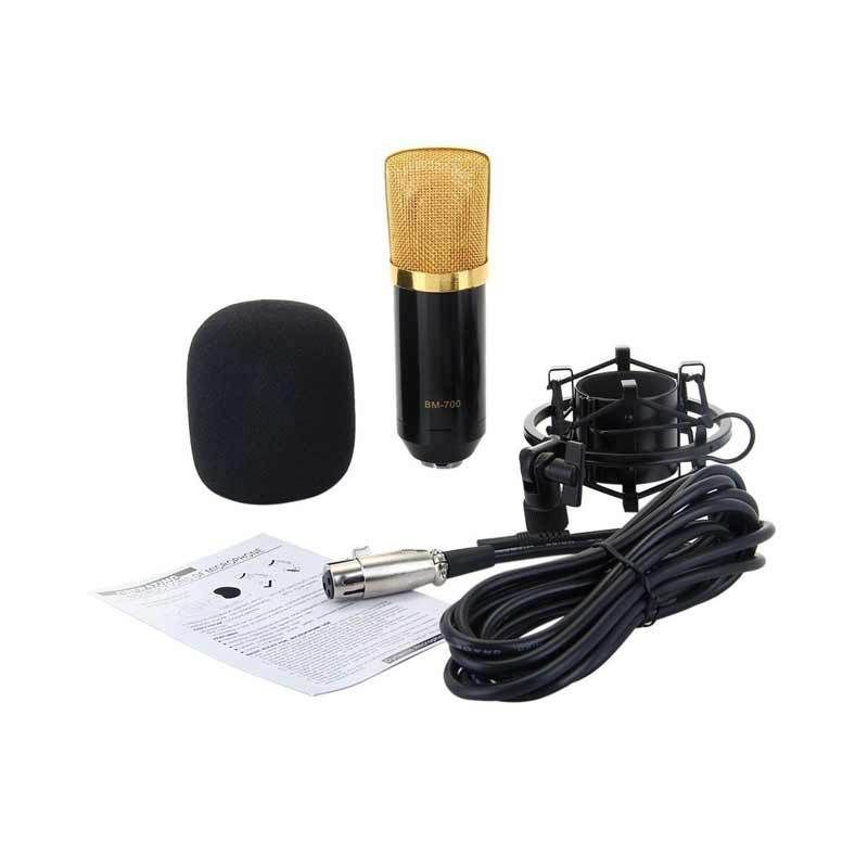 PAKET REKAMAN CONDENSER MIC BM700 [3] + STAND FULLSET