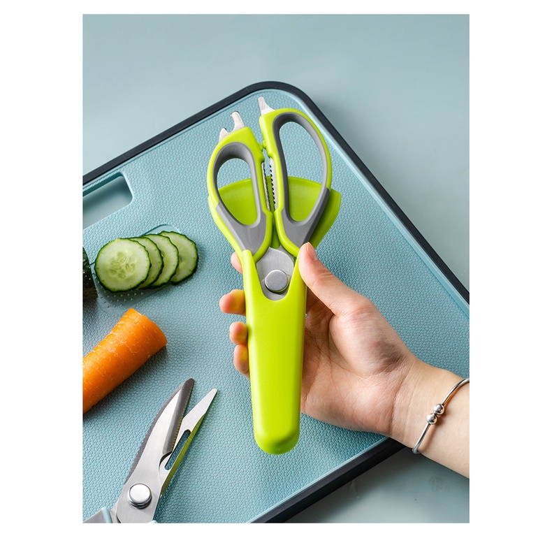 Kitchen Scissors Multifungction Gunting Dapur Serbaguna Stainless Stell Gunting Ikan/Ayam/Daging