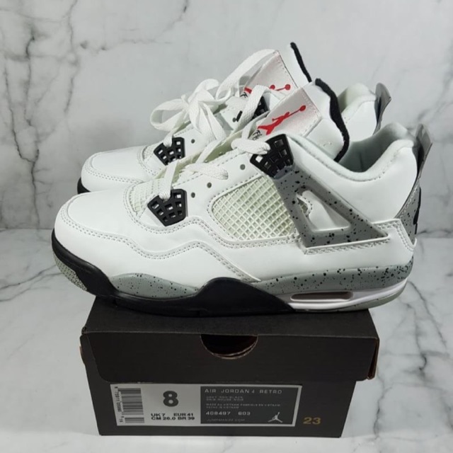 Nike Jordan Retro 4 White Cement