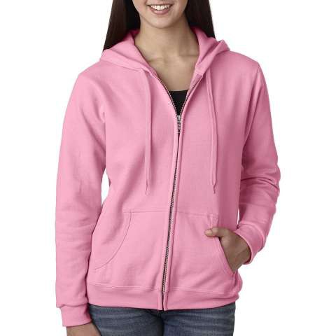 Jaket Hoodie Jumper Wanita Sleting Polos Murah Bahan Bagus Berkualitas Warna Baby Pink Cantik Tebal