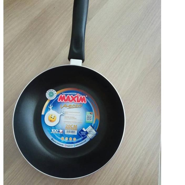 MAXIM VALENTINO 20 CM FRYPAN (NVAL-FP-20-P-TS-W ) Wajan Penggorengan