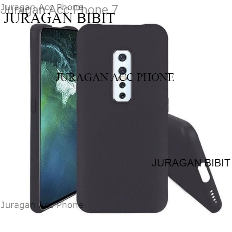 Soft Case Blackmatte Vivo V17 Pro Casing Silikon  Black Matte Hitam Polos Vivo V17 Pro Original