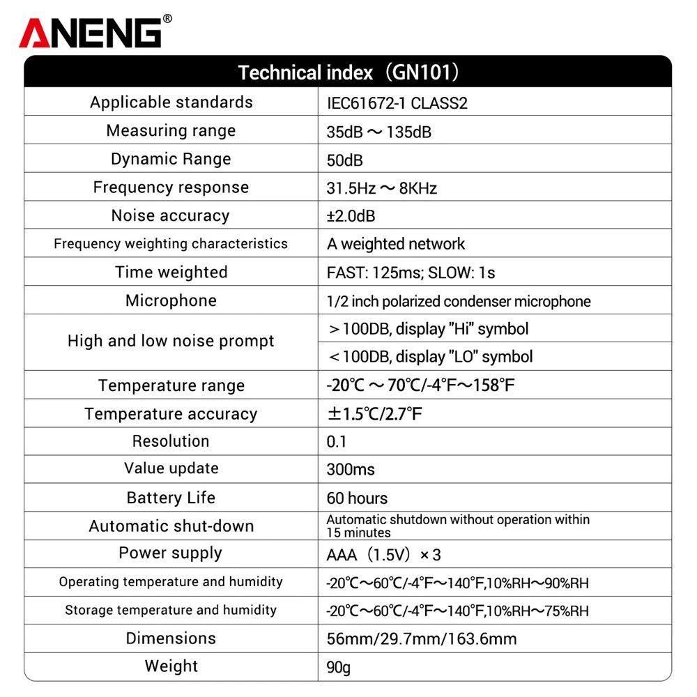 POPULAR Populer Digital Noise Meter Presisi Tinggi 35-135 db Diagnostik-Alat Pengukur Tingkat Suara Cerdas