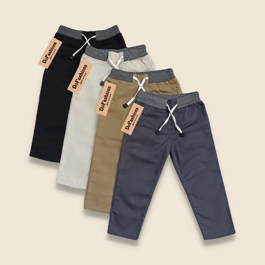 Celana Chino Anak Laki-laki Perempuan UNISEX Untuk Umur 2-13 Tahun