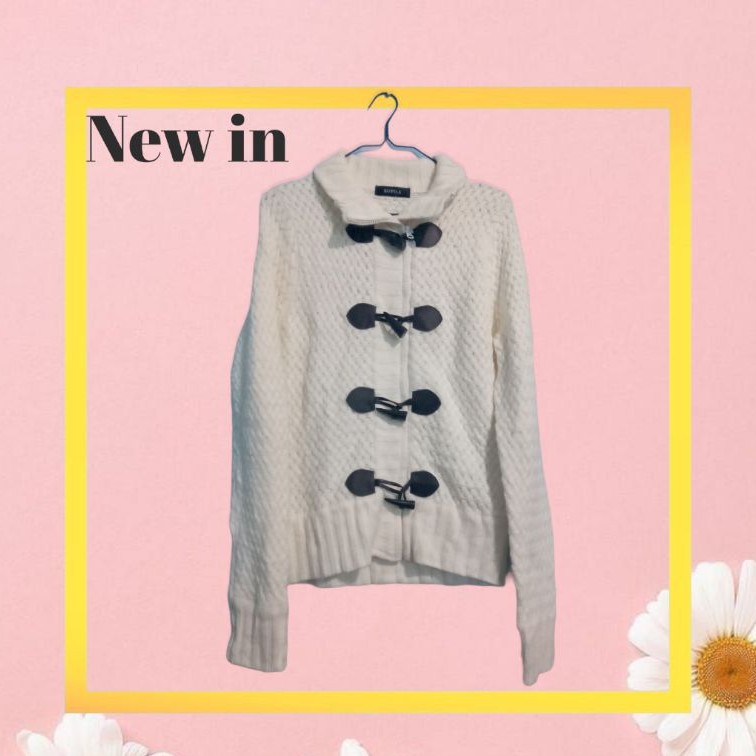 Jaket Kimtan Rajut Zipper + Kancing