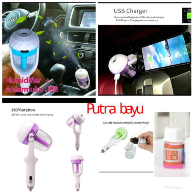 Humidifier penyejuk udara di mobil