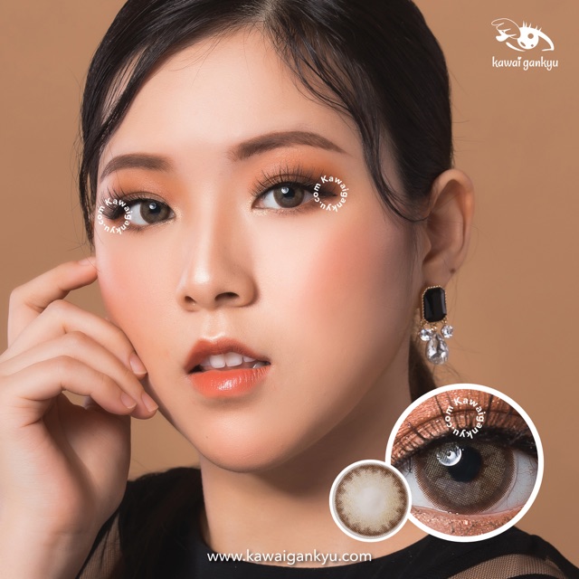 KawaiGankyu softlens - Princess Elin Brown (1botol)