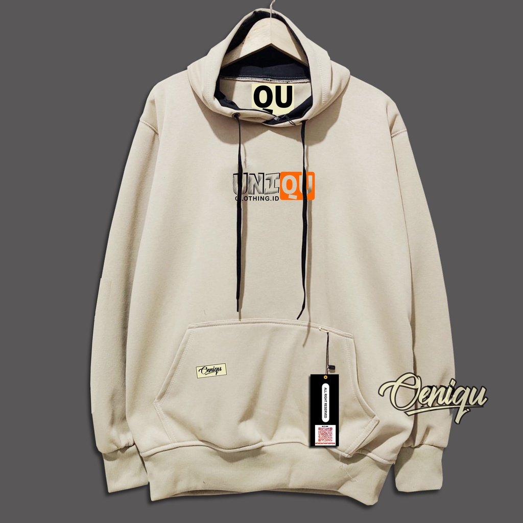 NAVS HOODIE PRIA SIZE JUMBO L-XL-XXL-XXXL-XXXXL-XXXXXL BAHAN TEBAL UNIQ CREAM