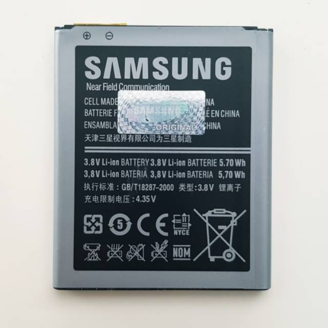 Baterai Original Samsung Z2 Tizen Z200 SM Z200F DS DD Batre Batrai