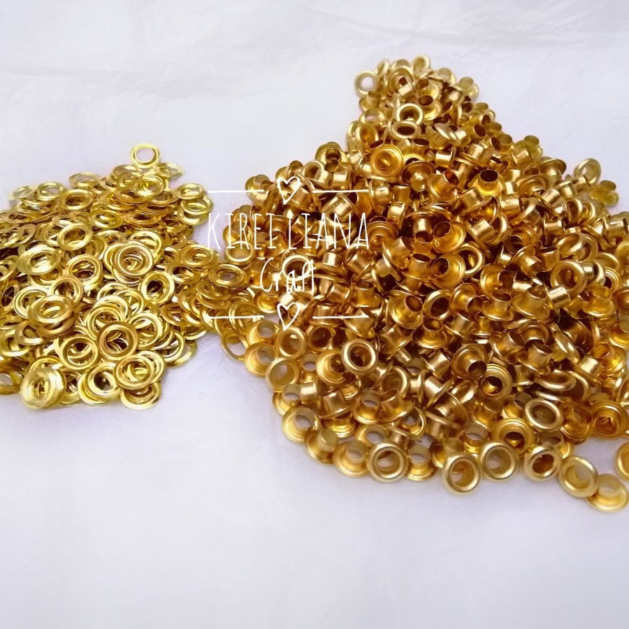 Mata Ayam Eyelet 4mm GOLD Anti Karat Kode 201
