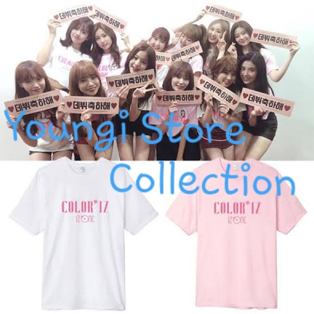 BAJU KAOS TSHIRT IZONE COLORIZ KPOP IMPORT QUALITY
