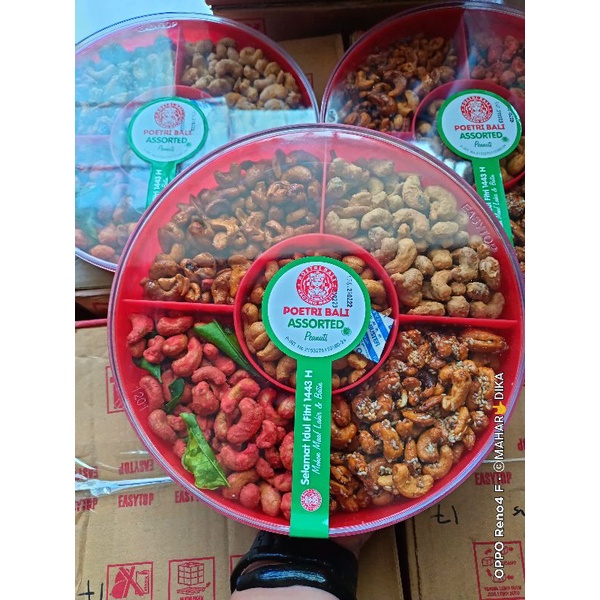 Termurah  Poetri Bali Kacang Mede Tray 5 Variant / Kacang Mede Toples Bukan Kacang Tuban / Putri Bal
