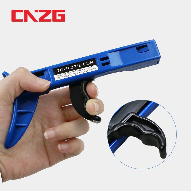 Bisa COD Pistol Pemasang Kabel Tis Cable Ties Gun Fastening Tool - CNZG TG-100