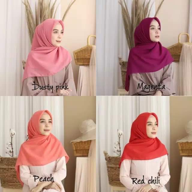 Daily Hijab Bella Square/Segiempat potton