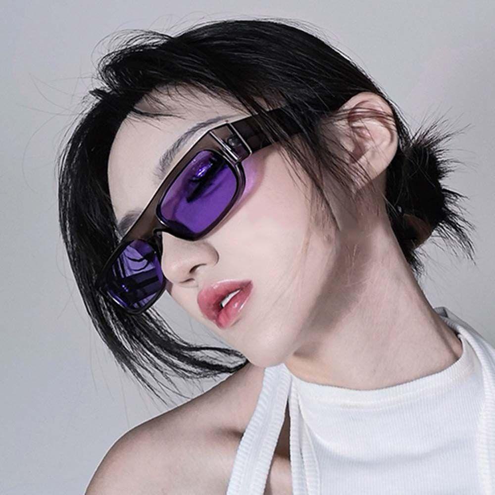 Mxbeauty Kacamata Wanita Untuk Pria Kacamata Matahari Anti UV Eropa Dan Amerika Bingkai Kecil Square Korean Style Sunglasses