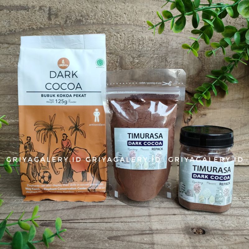 

TIMURASA DARK Cocoa Powder 125g Kokoa Pekat 60g Coklat Chocolate BUKAN CACAO No Susu