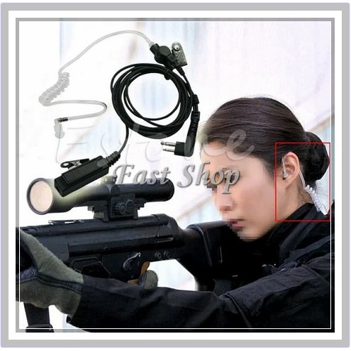 Earphone Gaya FBI Untuk Walkie Talkie Baofeng or HT Taffware Headset