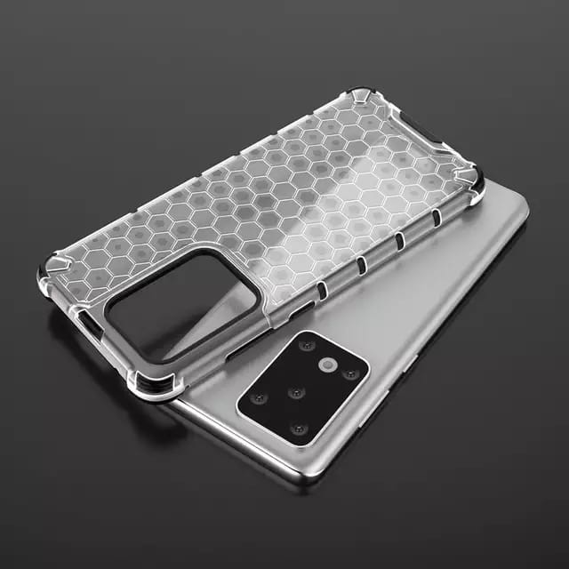 Samsung Note 10 Lite Soft Case Rugged Armor Honeycomb Series Clear