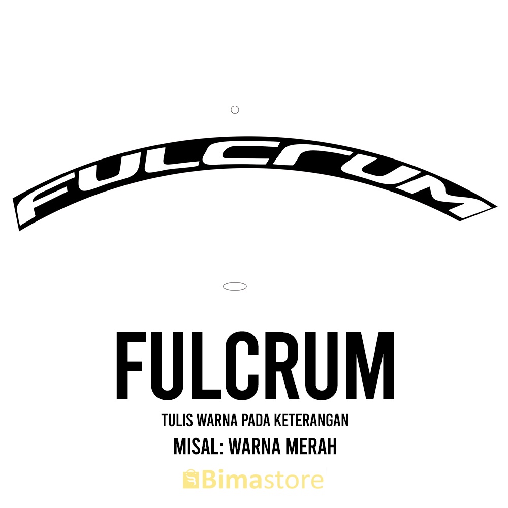 Sticker Decal Rims Sepeda FULCRUM | Lebar 1 - 3 cm | Diameter 16", 18", 20", 24", 27.5", 29", 700c |