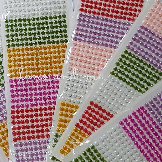 

♠ Sticker Stiker Payet Deco Case Mutiara Belah 6mm ✭