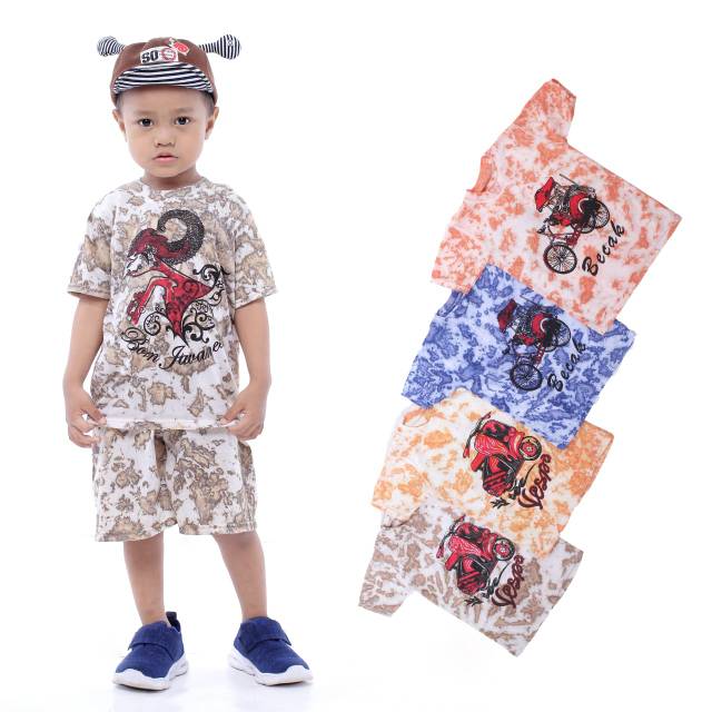 KAOS SETELAN ANAK ANAK ANEKA GAMBAR/BAJU TIE DYE ANAK TERMURAH size kids M L XL XXL