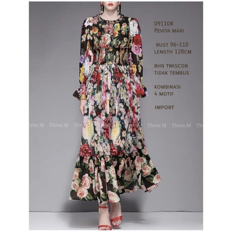 Dress import Pevita Maxi Tm Import 09110