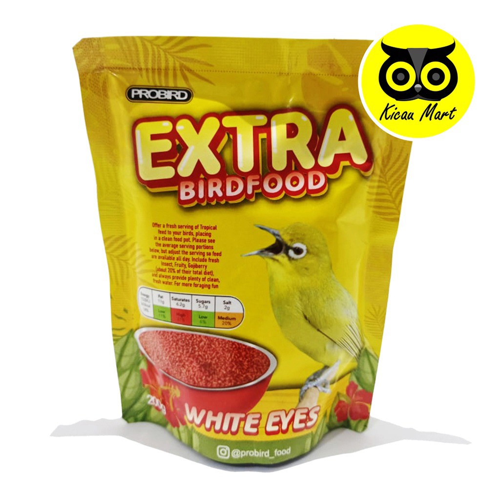 PAKAN EXTRA BIRD FOOD WHITE EYE PROBIRD VOER PUR PAKAN MAKANAN HARIAN BURUNG PLECI KACAMATA EXWHY