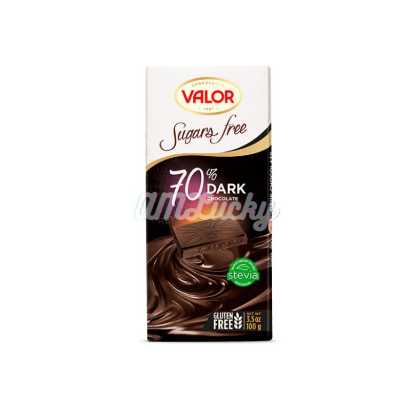 

Valor Dark Chocolate 70% - Sugars Free 100gr