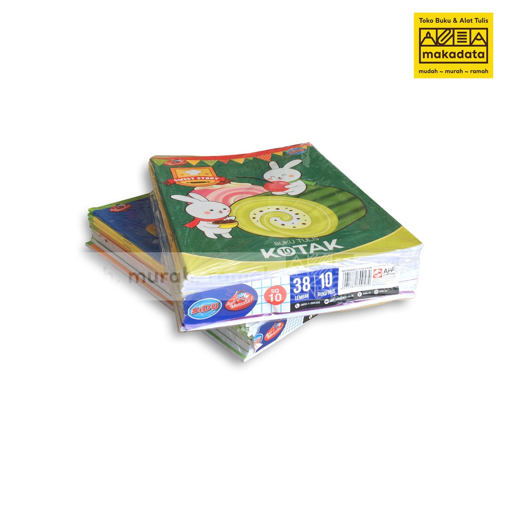 

BUKU TULIS STRIMIN / KOTAK 1 CM / 38 LEMBAR (1 PACK) MURAH