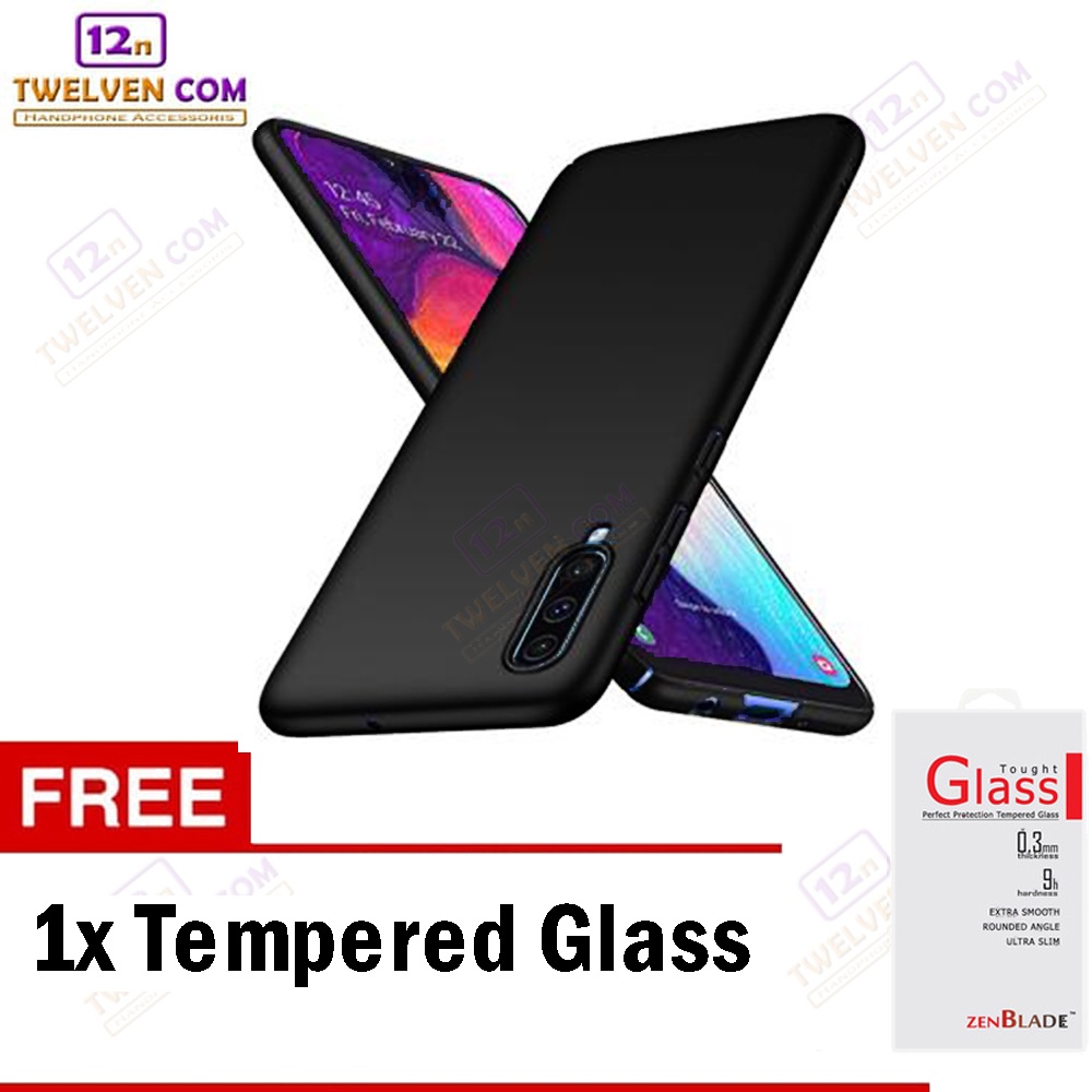 [FLASH SALE] Case Slim Matte Softcase Samsung A70 - Free Tempered Glass