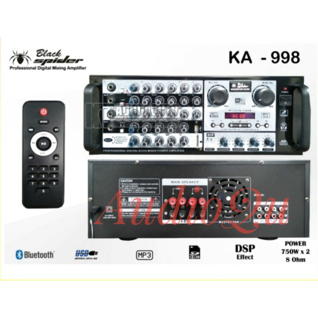 BLACK SPIDER AMPLIFIER KA-998/ KA 998 ORIGINAL