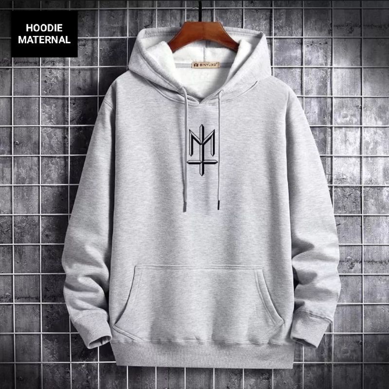 Sweater Hoodie Pria Distro Maternal Disaster Premium Abu Misty Bahan Fleece Tebal / Jaket Hoodie Pri
