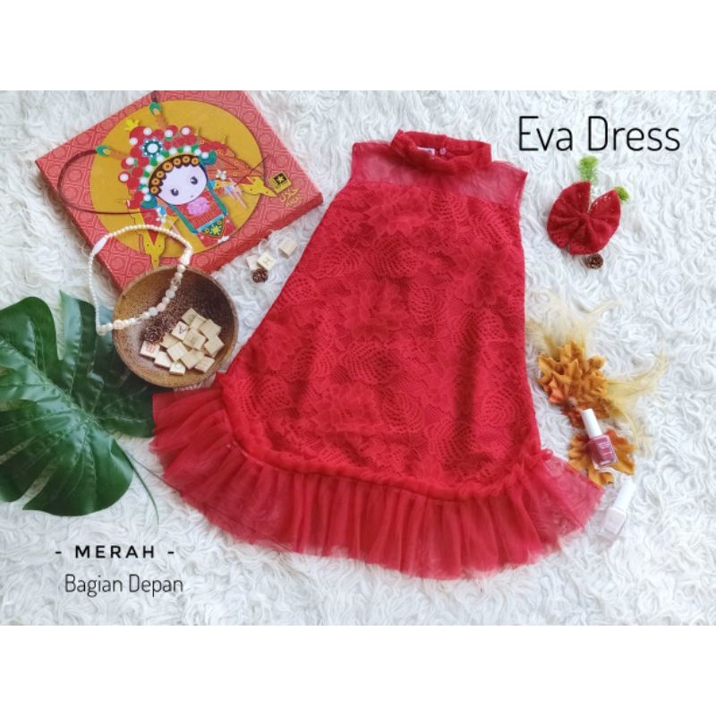 DRESS NATAL ANAK / EVA DRESS NATAL COUPLE IBU DAN ANAK PEREMPUAN / BAJU NATAL ANAK