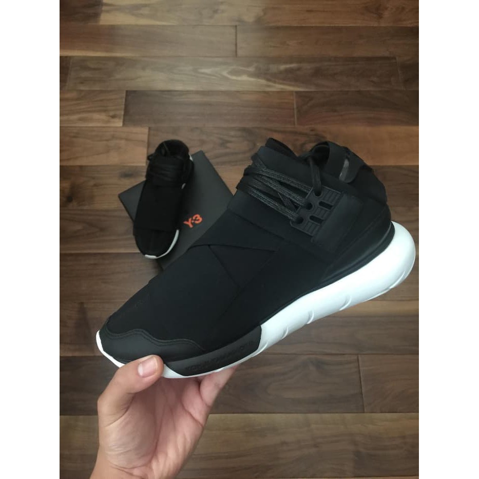 ADIDAS Y3 Qasa High Yohji Yamamoto Black & White High Premium Original