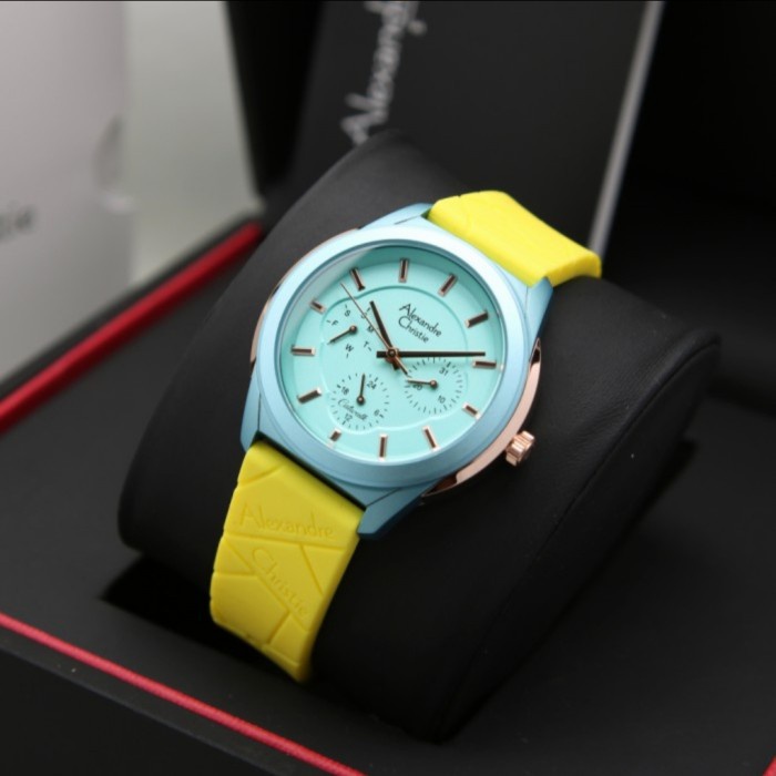 ALEXANDRE CHRISTIE AC 2999 YELLOW BLUE AC2999 WANITA ORIGINAL