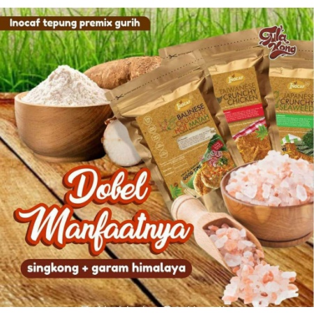 

Tepung Bumbu Mocaf Inocaf Gulakong Tapioka Singkong Krispi Crispy Tanpa Pengawet NON MSG Gluten Free