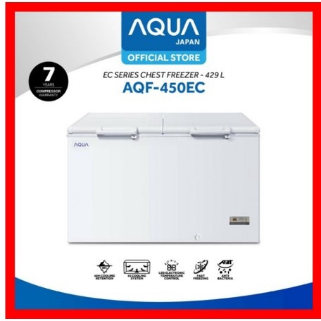 Chest Freezer AQUA AQF-450EC/Kapasitas 429Liter