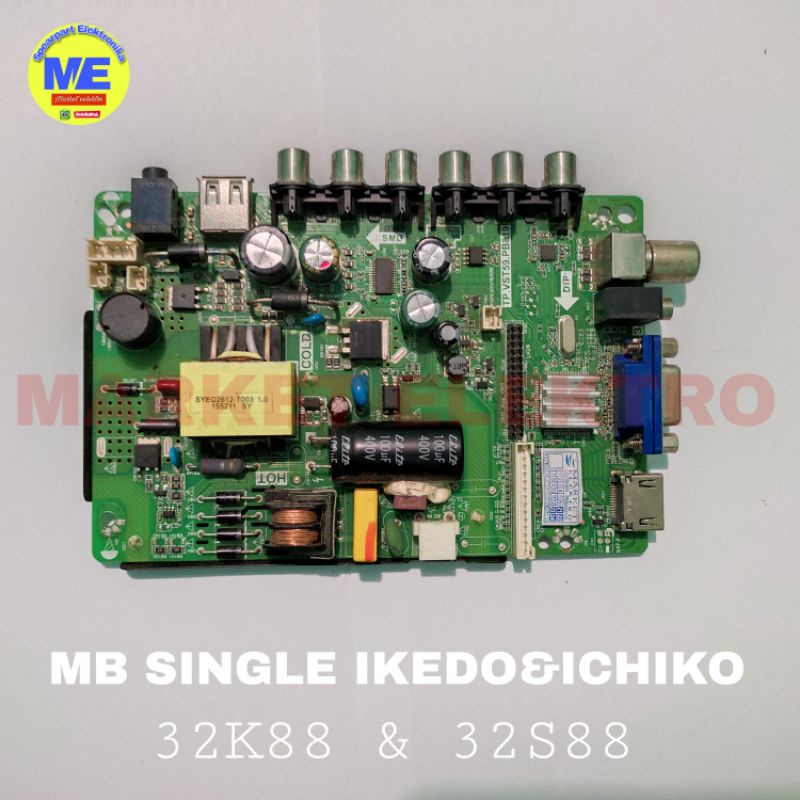 MAINBOARD SINGLE IKEDO 32K88 & ICHIKO 32S88 ORIGINAL