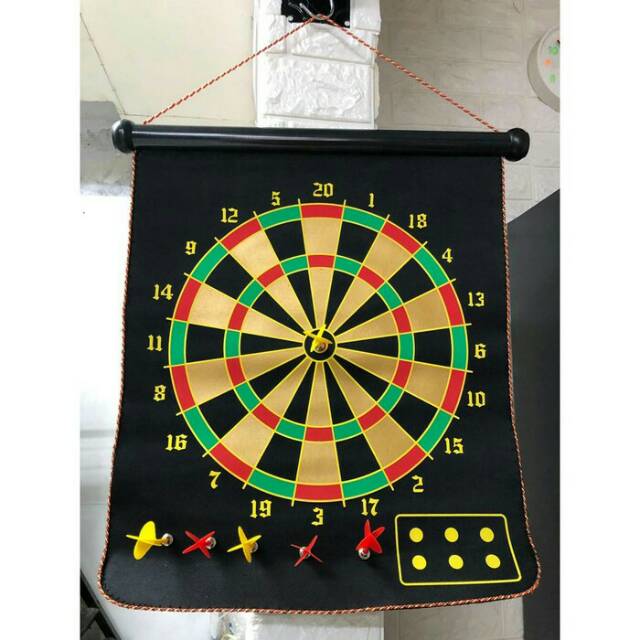 DART GAME MAGNET / MAGNETIC DART GAME / PAPAN DART