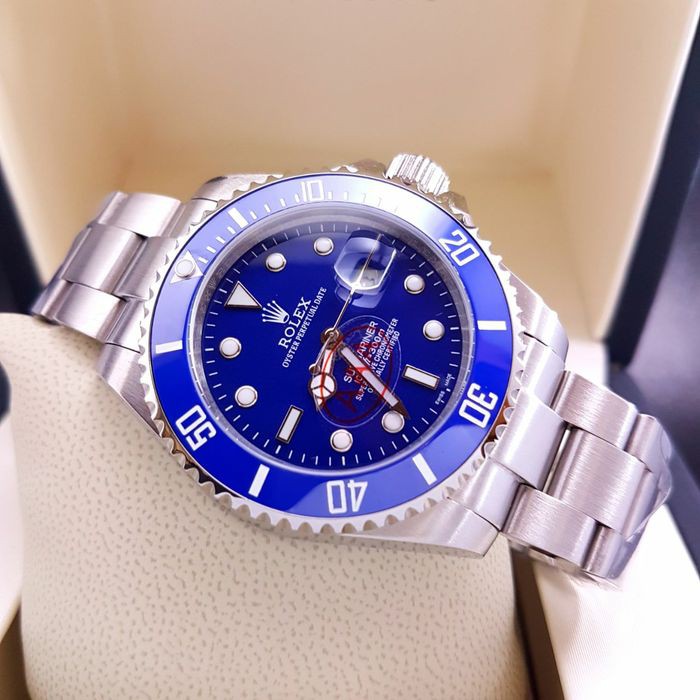 Jam Tangan Pria Mewah Rolex Submariner Blue Dial Super Grade AAA