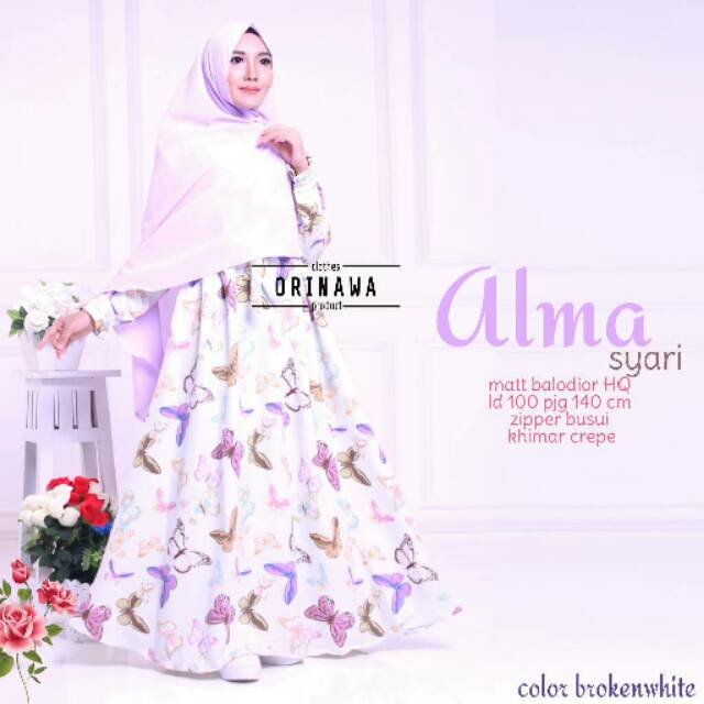 Alma Syari/ GAMIS SET/GAMIS SYAR'I/BUSANA MUSLIM SOLO/FASHION HIJAB SOLO/HIJAB STYLE/GAMIS/HIJABER