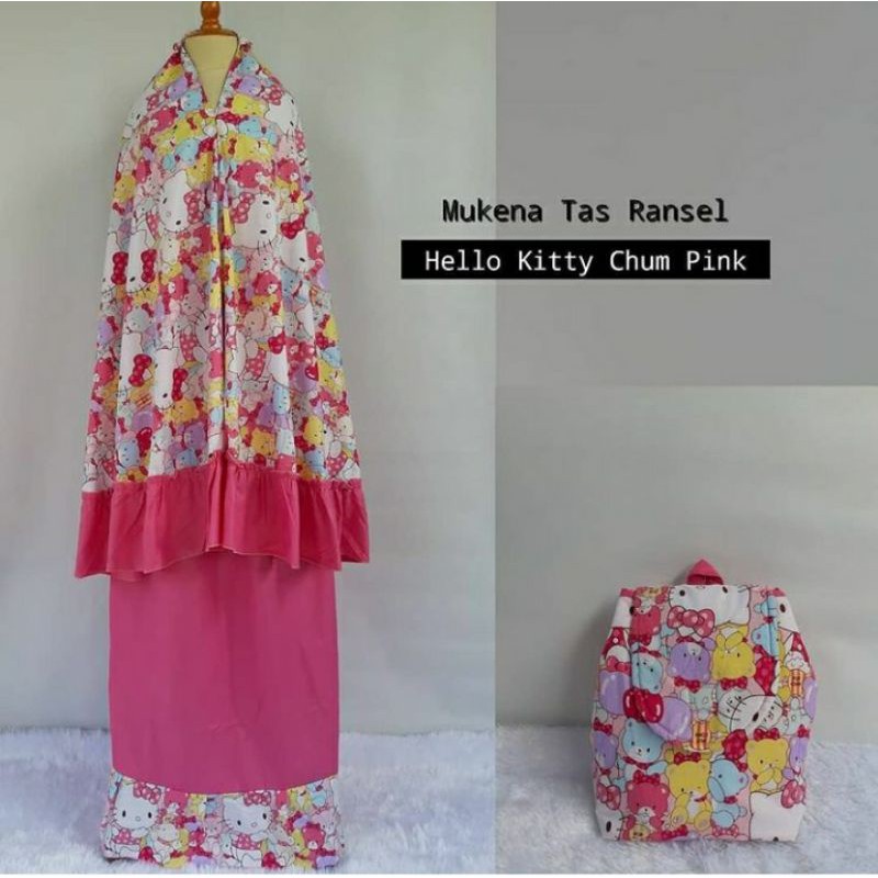 MUKENA ANAK KARAKTER hello Kitty