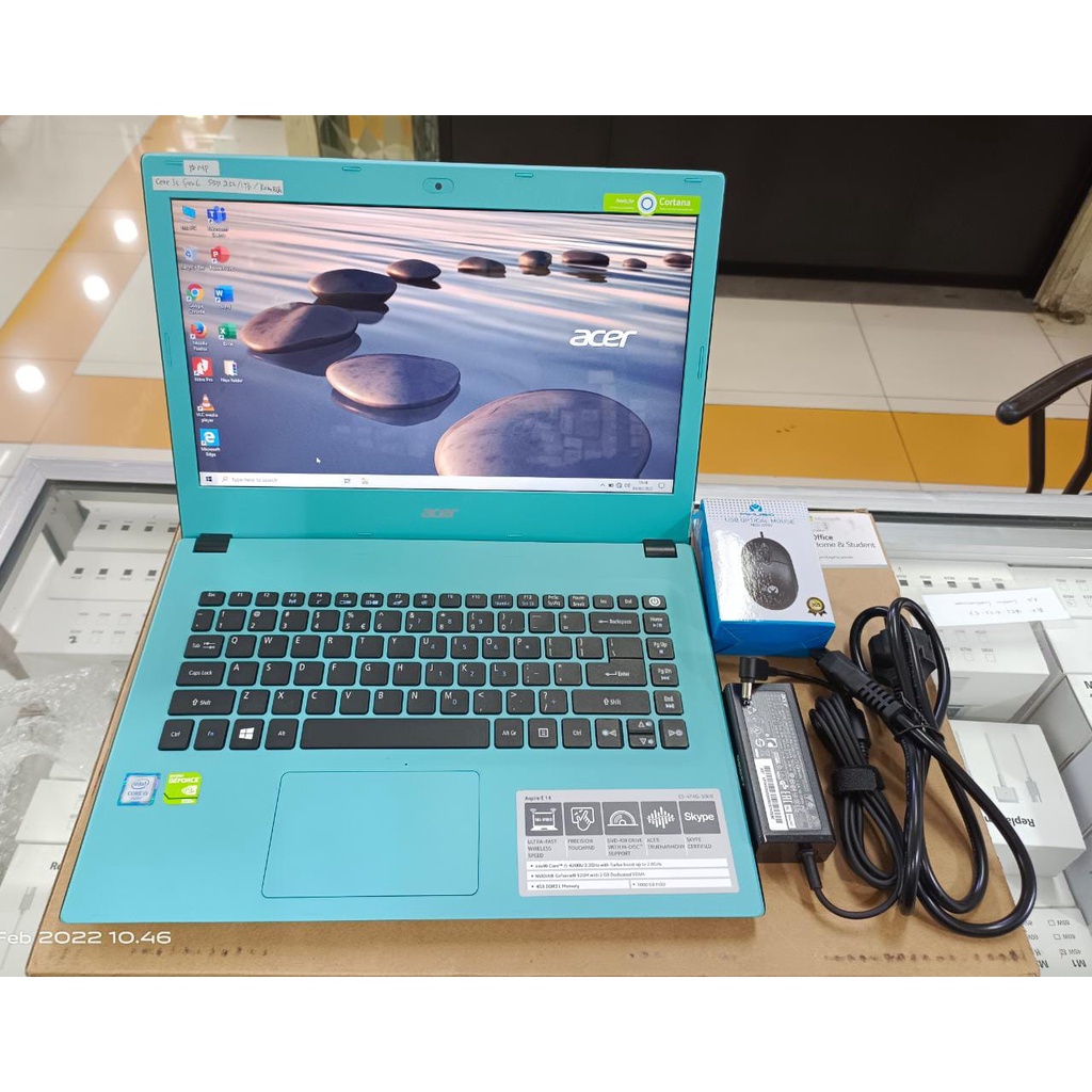 LAPTOP ACER E5-474 i5 GEN 6 RAM 8GB SSD 256 Gb HDD 1TB VGA 2GB NVIDIA