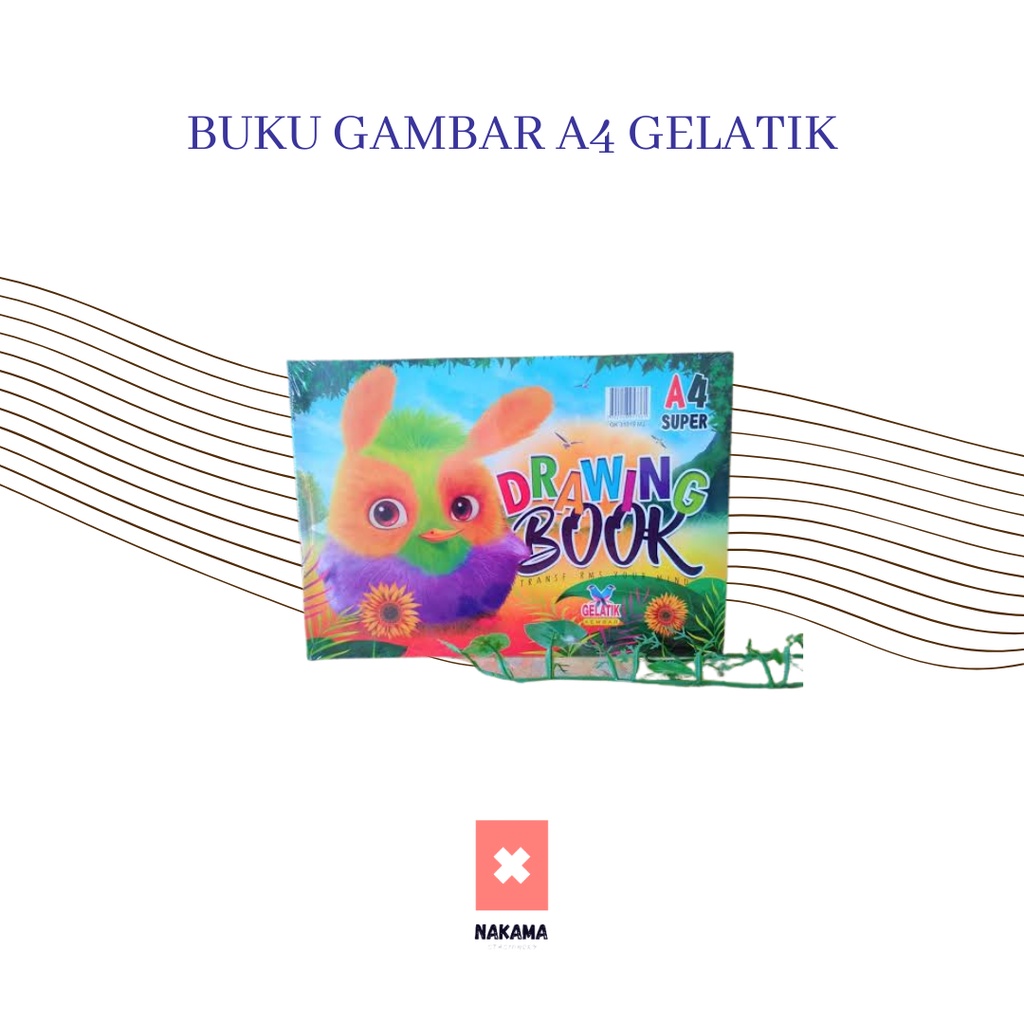 

BUKU GAMBAR DRAWING BOOK MERK GELATIK A4 (1 pcs)