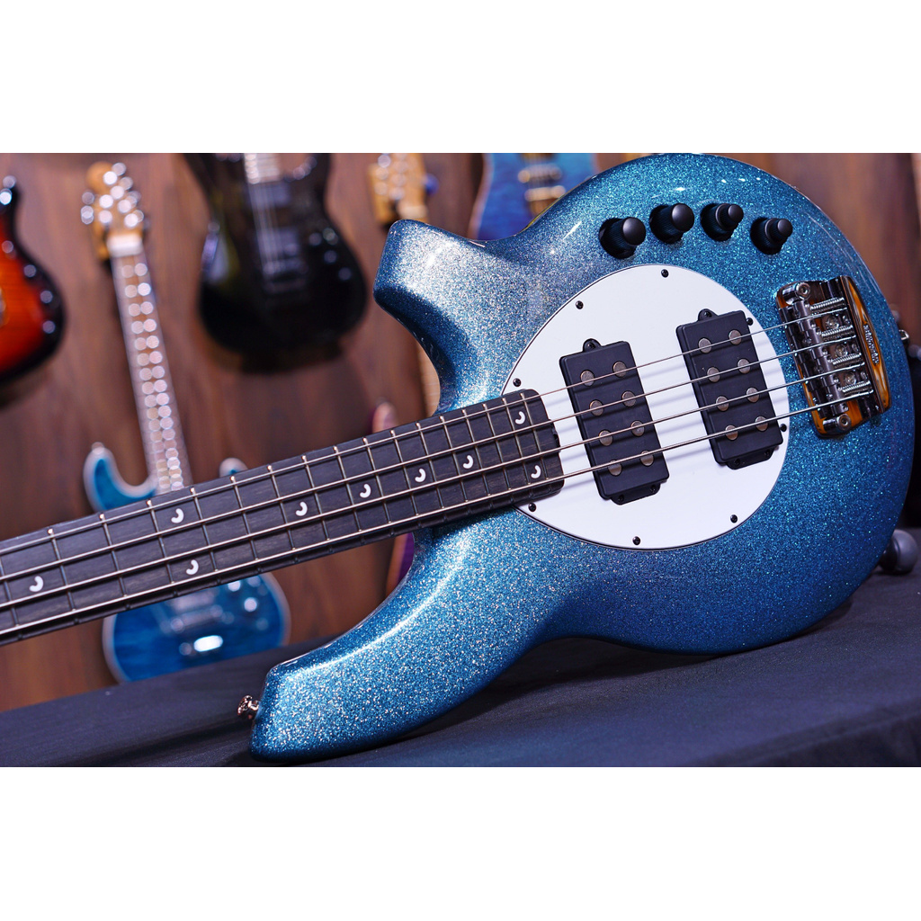 Ernie Ball Music Man Bongo 4 Bass Guitar Aqua Sparkle F87276