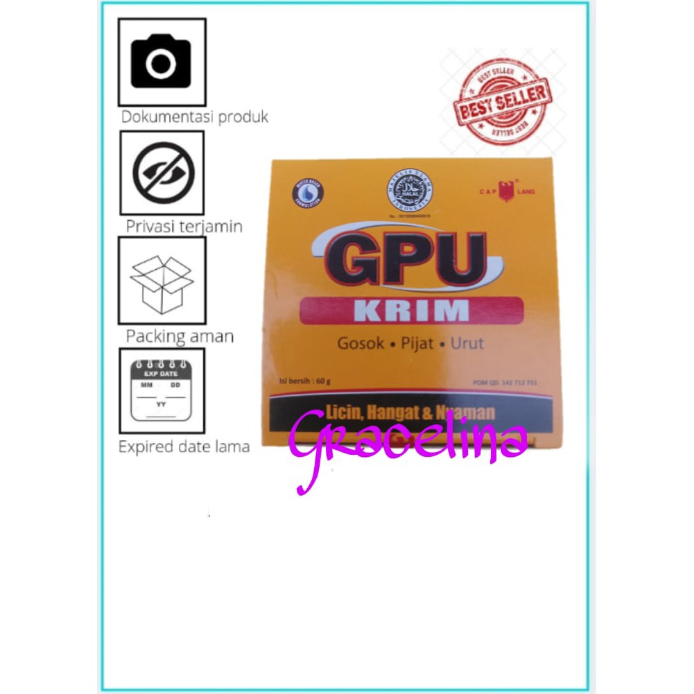 Minyak dan balsem/ Cap Lang Gpu Cream Minyak Sereh 150 g