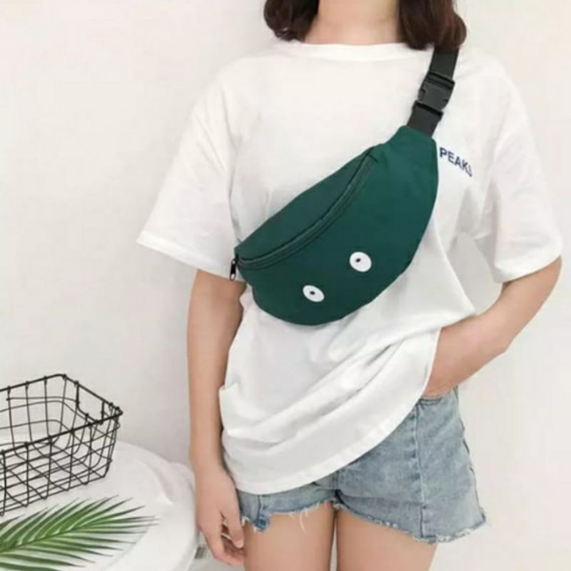 dem_sare / DS1015 - Eye Mood Tas Pinggang Rolling Waist Bag Tas Selempang Pinggang